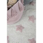 Tapis coton lavable étoiles Nude - 120 x 160 cm