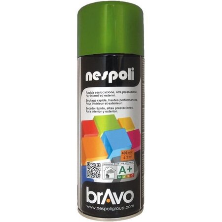 Aérosol peinture professionnelle satiné vert olivier 400 ml  nespoli