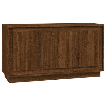 vidaXL Buffet chêne marron 102x35x55 cm bois d'ingénierie