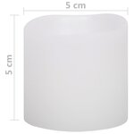 vidaXL Bougie électrique à LED 100 Pièces Blanc chaud