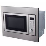 Exquisit four micro-ondes encastré 25 l argenté emw2546