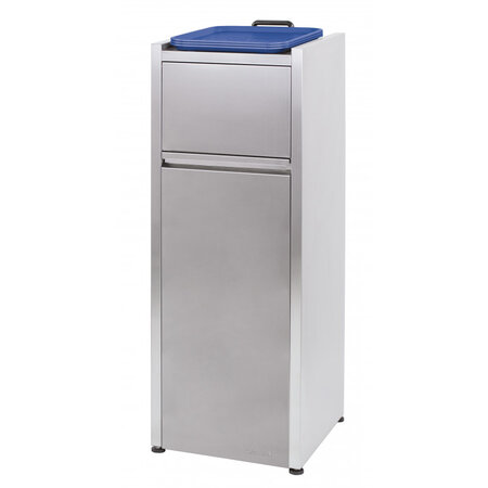 Poubelle snack libre service 110 l - casselin -  - acier inoxydable 445x480x1 255mm