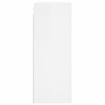 vidaXL Armoire murale blanc brillant 69 5x34x90 cm