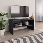 vidaXL Meuble TV Gris 80 x 40 x 40 cm Aggloméré