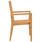 vidaXL Ensemble à dîner de jardin 5 Pièces Bois de teck massif