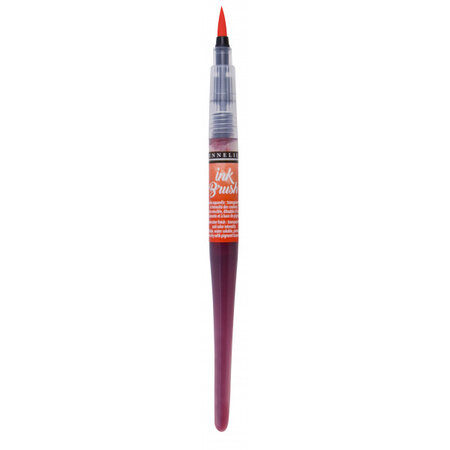 Pinceau a reservoir - ink brush - orange sennelier - sennelier