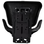 vidaXL Siège de tracteur avec suspension Noir