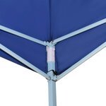 vidaXL Belvédère pliable avec 2 parois 5x5 m Bleu