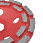 vidaXL Disque de broyage diamanté à double ligne 125 mm