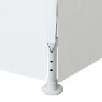 vidaXL Tonnelle de jardin 3 x 12 m Blanc