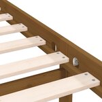 vidaXL Cadre de lit Marron miel Bois de pin massif 90x190 cm Simple