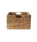 Panier en jacinthe d'eau armature métal - hauteur 17 cm