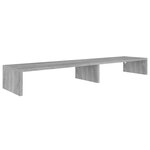 vidaXL Support de moniteur Sonoma gris 110x23 5x9 cm Bois d'ingénierie