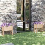 vidaXL Jardinières 2 Pièces 70x31x70 cm Bois de pin massif