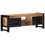vidaXL Meuble TV 120x30x40 cm Bois massif de manguier