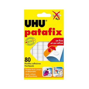 Pastilles adhésives patafix blanche - uhu