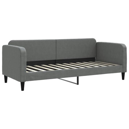 vidaXL Lit de repos gris foncé 80x200 cm tissu