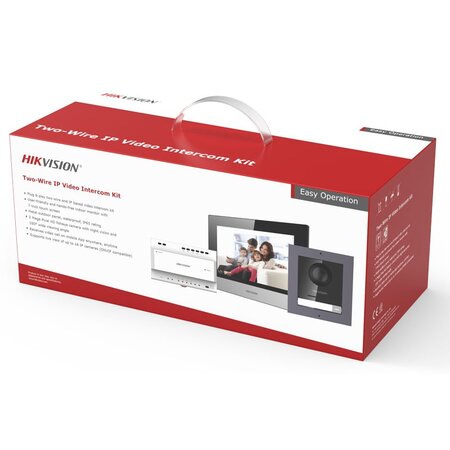 Kit interphone vidéo connecté 2 fils Hikvision DS-KIS702Y