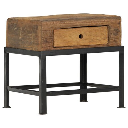 vidaXL Table de chevet 40 x 35 x 40 cm Bois de récupération massif