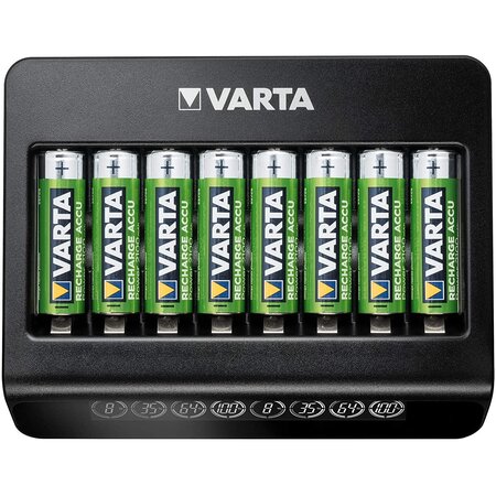 Multi chargeur+ pour batteries rechargeables aa/aaa 9 v inclus port usb varta