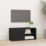 vidaXL Meuble TV Noir 80x31 5x36 cm Bois d'ingénierie
