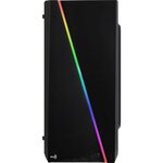 AEROCOOL Boîtier PC Cylon Mini - Avec Fenetre pleine - RGB - Format Micro ATX - Mini Tour - Noir