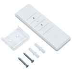 vidaXL Auvent automatique capteur de vent/LED 350x250 cm Bleu et blanc