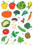 Gommettes légumes de 2 5 à 5 cm 44 pièces