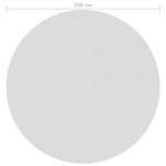 vidaXL Film solaire de piscine flottant PE 250 cm Gris