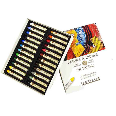 Boite de pastels l'huile 24 couleurs sennelier