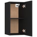 vidaXL Ensemble de meubles TV 8 Pièces Noir Bois d'ingénierie