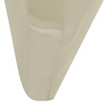 50 housses de chaise extensibles crème