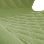 vidaXL Chaises pivotantes à manger lot de 2 Vert clair Velours
