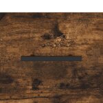 vidaXL Buffet haut Chêne fumé 34 5x34x180 cm Bois d'ingénierie