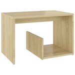 vidaXL Table d'appoint Chêne sonoma 59x36x38 cm Aggloméré