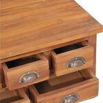 vidaXL Table basse avec dessus rabattable 65x65x35 cm Bois de teck