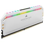 CORSAIR Mémoire PC DDR4 - DOMINATOR PLATINUM RGB 16GB (2x8GB) - 3200 MHz - C16 - White (CMT16GX4M2C3200C16W)