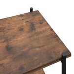 vidaXL Étagère à 5 niveaux Noir et bois foncé 80x40x163 cm
