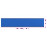 vidaXL Écran de balcon Bleu 75x400 cm PEHD