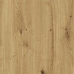 FMD Table basse avec étagère Gris Matera et chêne artisanal