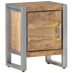 vidaXL Table de chevet 40x30x50 cm Bois de manguier brut