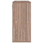 vidaXL Bibliothèque Sonoma gris 60x27 5x59 5 cm Aggloméré