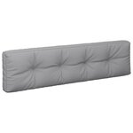vidaXL Coussins de palette 2 Pièces gris tissu