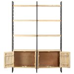 vidaXL Bibliothèque à 4 niveaux 124x30x180 cm Bois de manguier massif