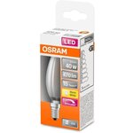 Osram ampoule led flamme verre dépoli variable 4 5w=40 e14 chaud