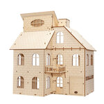 Maquette 3D en bois - Maison de Poupées 54 cm