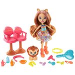 Enchantimals coffret salon de coiffure de lacey lion