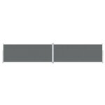 vidaXL Auvent latéral rétractable Anthracite 200x1000 cm