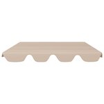 vidaXL Toit de rechange de balançoire Beige 150/130x70/105 cm