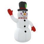 vidaXL Bonhomme de neige gonflable avec LED 300 cm